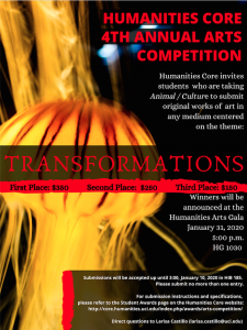 2020 Arts Competition Poster small