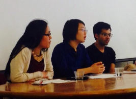 Students at an event