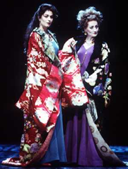 King Lear.  Anna Chancellor as Regan, Sian Thomas as Goneril, Dir:  Yukio Ninagawa, Royal Shakespeare Theatre, 1999.  (www.rsc.org.uk)