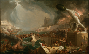 Cole's painting The Course of Empire: Destruction