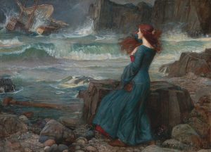 Waterhouse's painting of Miranda--The Tempest