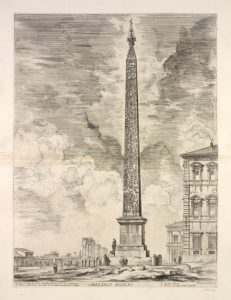 Piranesi's Egyptian Obelisk etching
