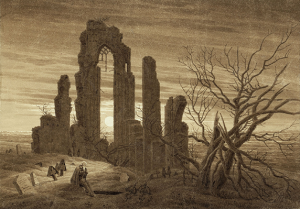 Caspar David Friedrich's painting Winter -- Night -- Old Age and Death