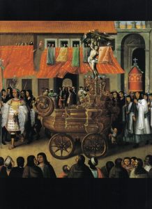 Painting of the Procession of Corpus Christi, San Sebastián, c. 1675