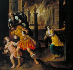 Aeneas and his Family Fleeing, by Gibbs