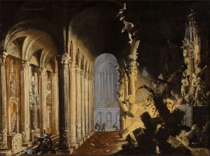 Explosion of a Cathedral, by François de Nomé, early 17th century